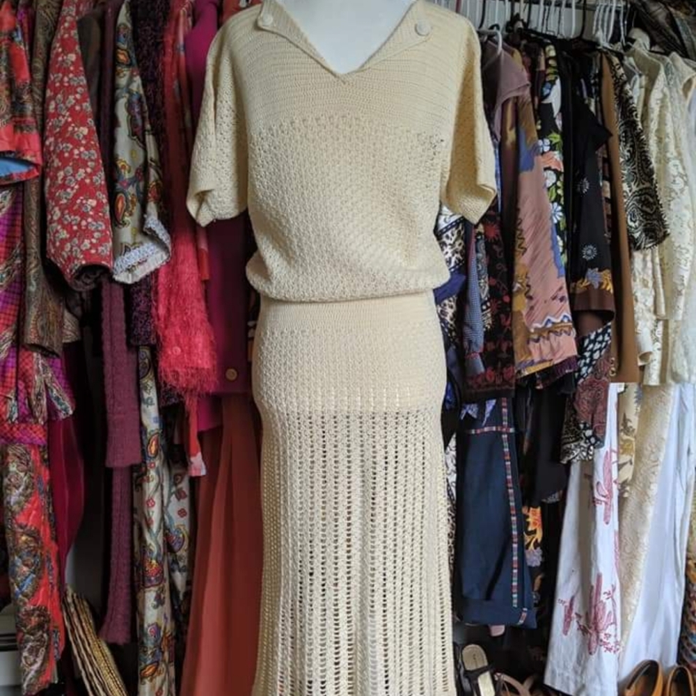1930's Crochet Dress - Picture 8 of 8